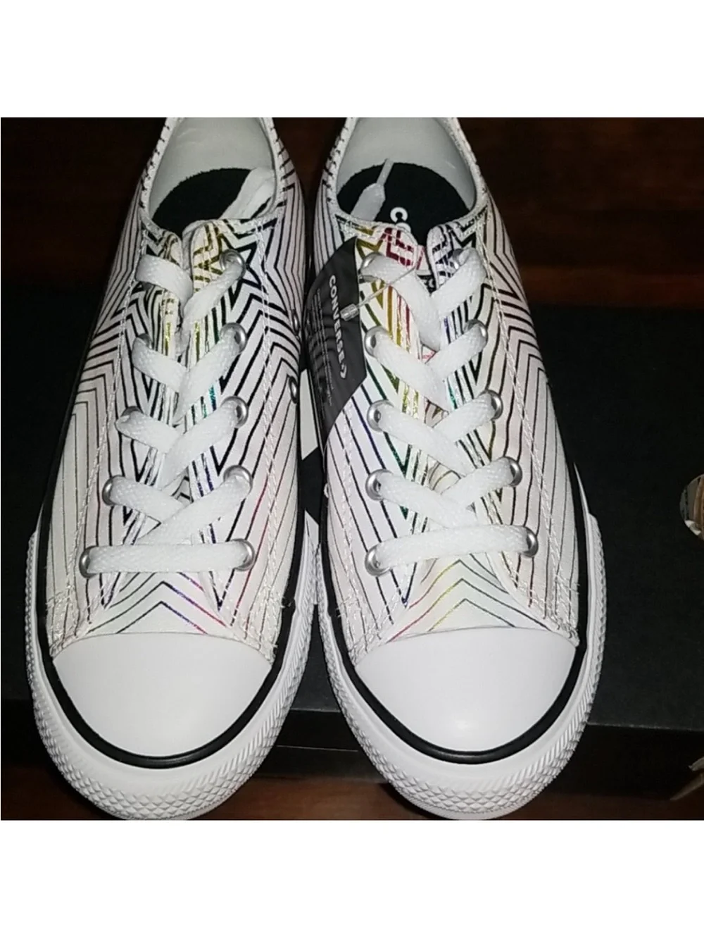 Converse Chuck Taylor All Star Metallic Multicolored Sneakers Junior 2 NWT